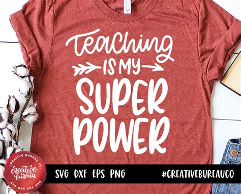 Teaching Is My Super Power Svg Dxf Cut File Teach Svg Dxf Etsy