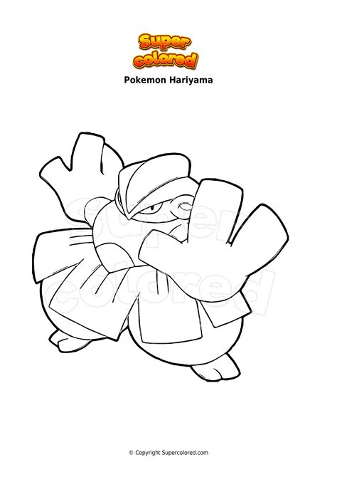 Disegno Da Colorare Pokemon Hariyama Supercolored The Best Porn Website