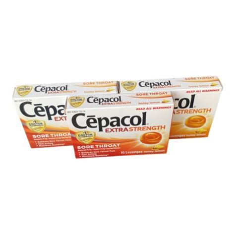 Cepacol Extra Strength Sore Throat Pain Lozenges Ct Honey Lemon Lot