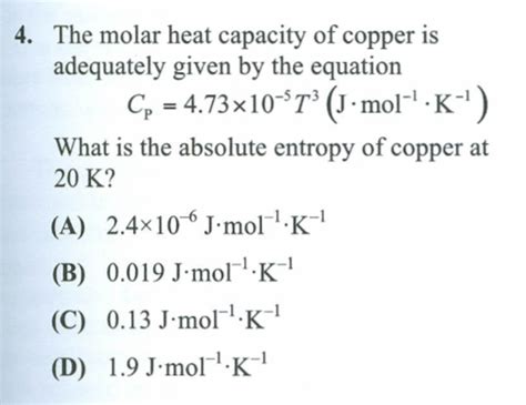 Molar Heat Capacity Formula - cloudshareinfo