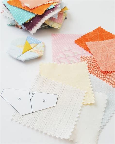 The Cutest Foundation Paper Pieced Hexie Pattern By Tiny Toffee Designs Foundation Paper