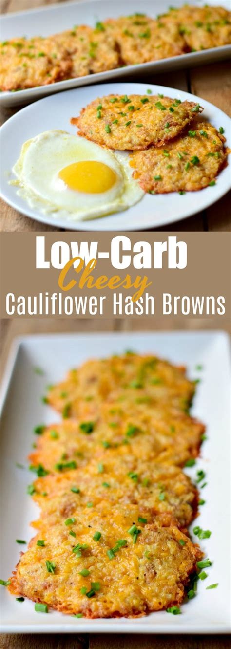 Low Carb Cheesy Cauliflower Hash Browns Bobbi S Kozy Kitchen