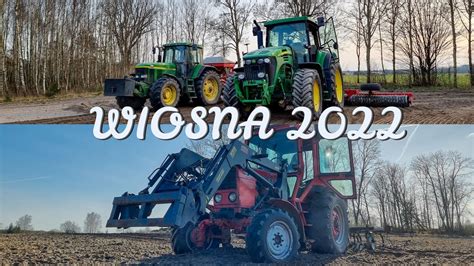 Wiosna 2022 w GR Eko Poznańscy Uprawa siew wałowanie łubinu Mtz 82