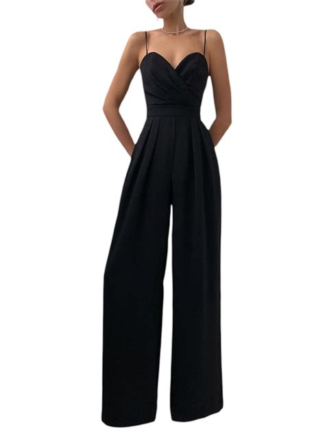 Qiylii Women Elegant Feather Tube Top Off Shoulder Belted Wide Leg Jumpsuit Romper Straight Long