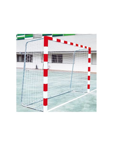 JUEGO PORTERÍAS FÚBOL SALA BALONMANO TRASLADABLES ALUMINIO