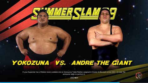 Andre The Giant Vs Yokozuna Retro Summerslam K Wwe K Youtube