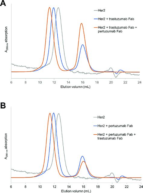 Sec Profiles Showing The Formation Of Her Trastuzumab Pertuzumab