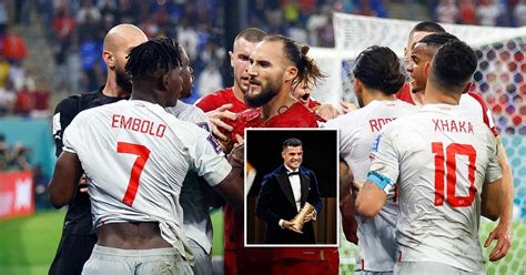 Foto Granit Xhaka Shpallet Lojtari I Vitit N Zvic R Embolo E Uron