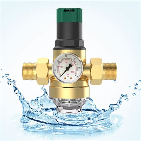 Thirrni Druckminderer Wasser Zolldruckminderer Mit Manometer Und