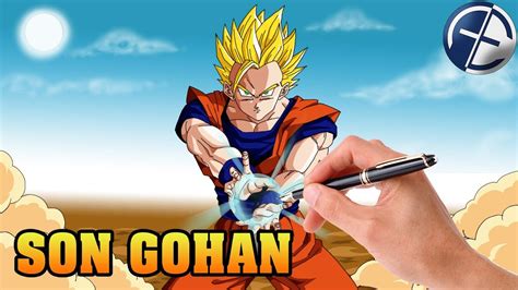 Dragonball Son Gohan Zeichnen Wacom Cintiq 13HD Speed Painting 11