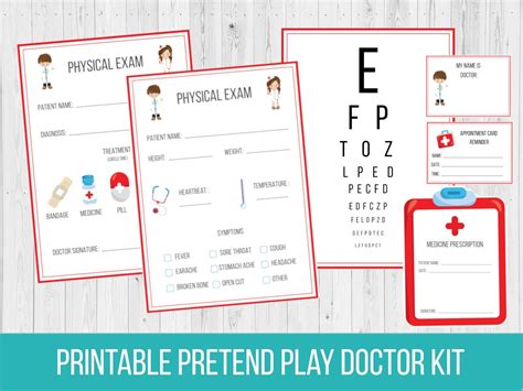 Pretend Doctor Digital Download Hospital Preschool Printables Etsy