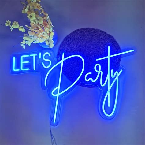 Buy Lets Party Neon Sign 80 X 48cm Balloons4u