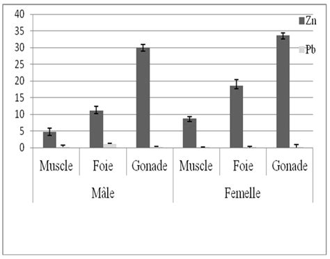 Variation Of The Average Concentrations In Heavy Metals According To