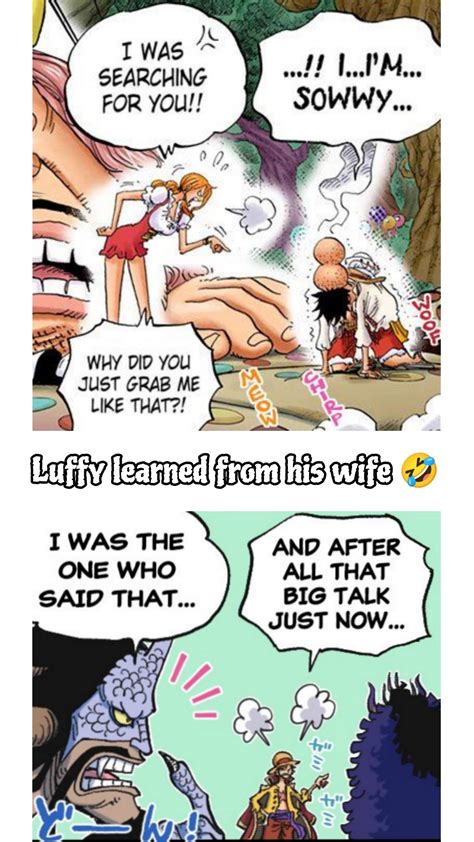 One Piece Comics - Big Talk | One piece funny comics, Luffy comic, X robin