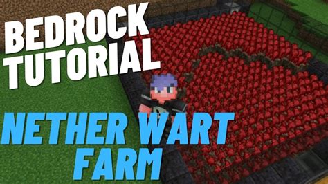 Nether Wart Farm Bedrock Tutorial Minecraft YouTube