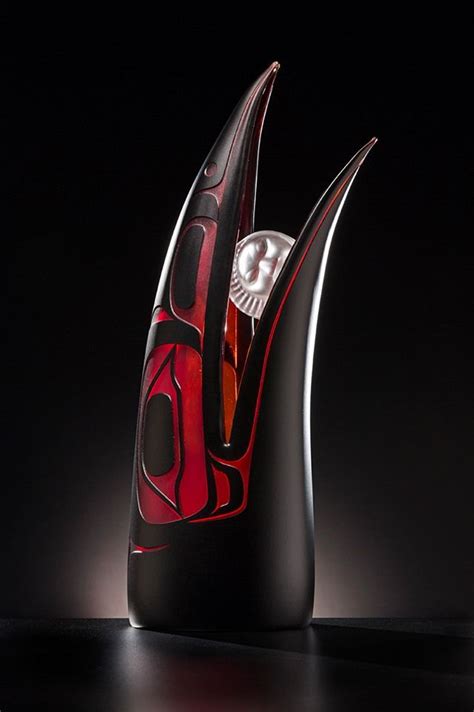 Raven Steals The Moon Preston Singletary Tlingit Glass Native Art Glass Art Sculpture