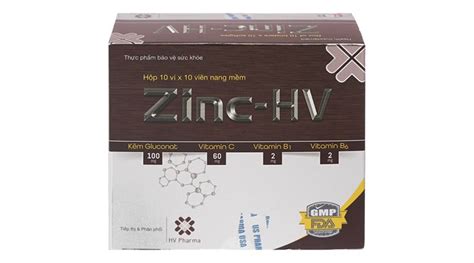 Viên Uống Bổ Sung Zinc Hv Hộp 10 Vỉ X 10 Viên Medigo