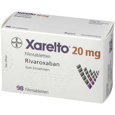 Xarelto Mg St Mit Dem E Rezept Kaufen Shop Apotheke