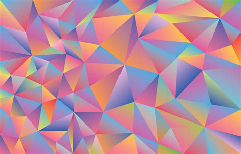 Abstract Colorful Triangle Background Modern Wallpaper For Social