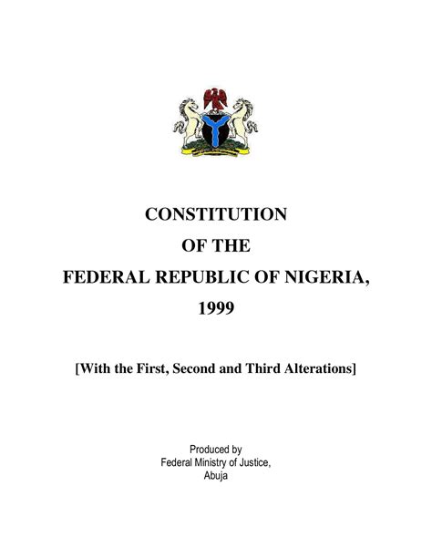 Nigerian Constitution Ibeninc Page 1 209 Flip PDF Online PubHTML5