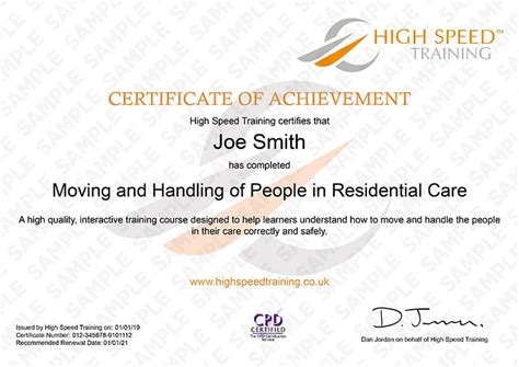 Moving And Handling Of People In Residential Care