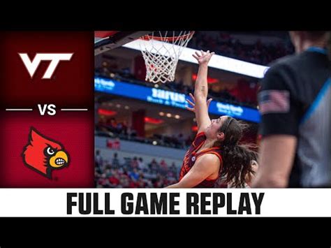 Virginia Tech Vs Louisville Full Game Replay Acc Women S