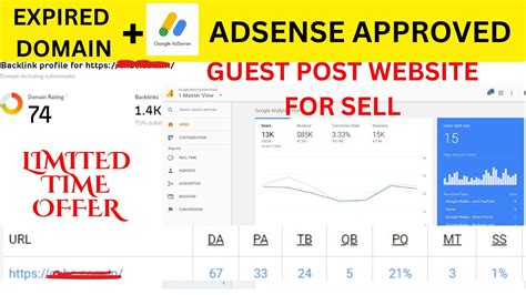 Expired Domain DR 74 DA 67 Google Adsense Approved Website