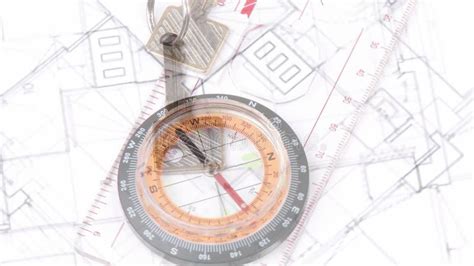 Animation Of Compass And House Keys Over House Plans Stock Video Video Of Graphic Digital