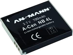 Ansmann A Can Nb Batteria Li Ion Digicam V Mah Per