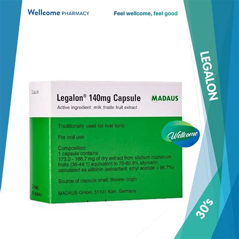 Madaus Legalon Mg Capsules With Milk Thistle Fruit Extract S