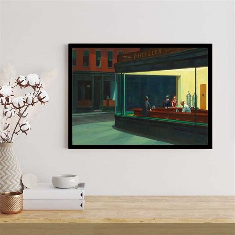 Nighthawks Gece Ku Lar Edward Hopper Sanatsal Poster Kanvas