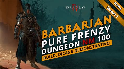 Diablo4 Barbarian Pure Frenzy Dungeon NM 100 Build Barbarian