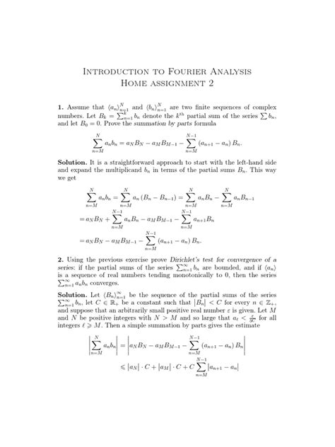 Convergence Of Fourier Series And Cesàro Summability A Solution To