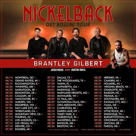 Nickelback Setlist Tour Daria Xaviera