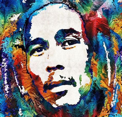 Bob Marley Tribute 2 Reggae Music Art By Sharon Cummings By Sharon