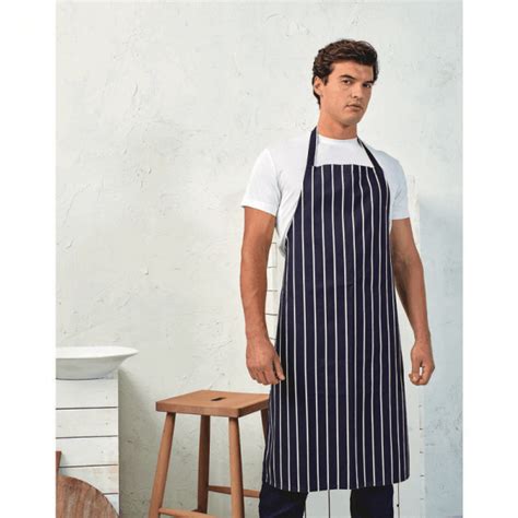 Premier Striped Bib Apron Cubis Workwear