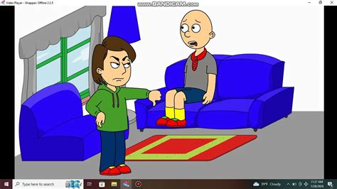 Classic Caillou Gets Grounded For Nothing Youtube