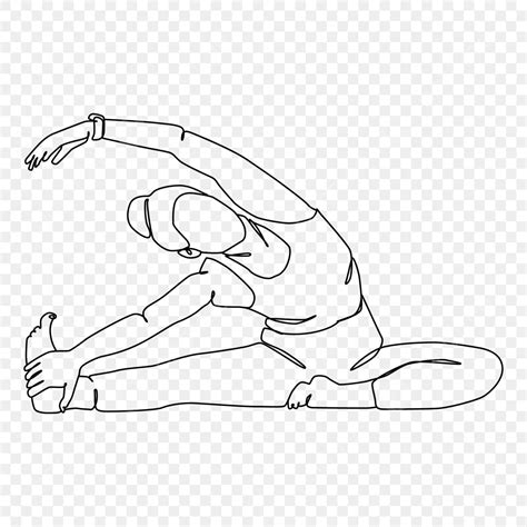 Exercise Yoga Poses Vector Design Images Yoga Girl Continuous Line