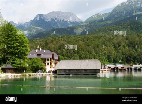 Scenic Lake Konigsee In Bavarian Alps Stock Photo Alamy