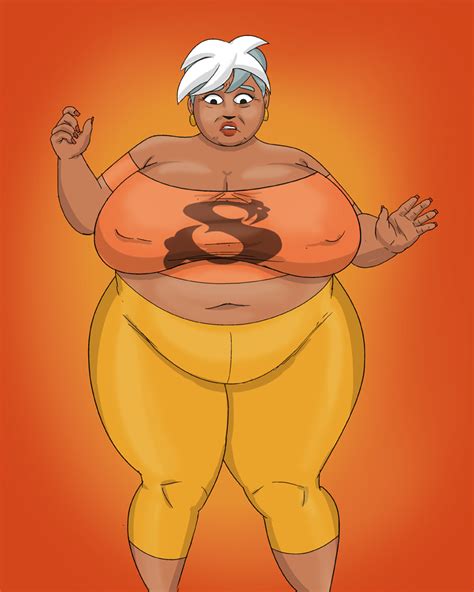 Rule 34 Bbw Gilf Huge Belly Huge Breasts Huge Hips Orange Shirt Rule 63 Saturnxart Shocked