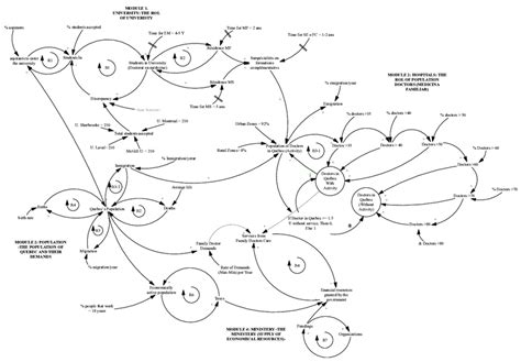 Causal Loop Diagram For The Whole System Including The Four Entities