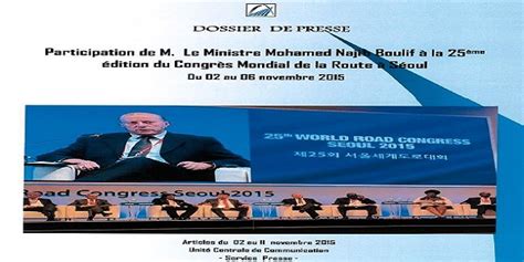 Publication D Un Dossier Sp Cial Concernant La Participation De M Le