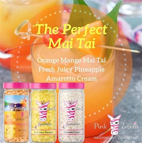 The Perfect Mai Tai In Pink Zebra Sprinkles Pink Zebra