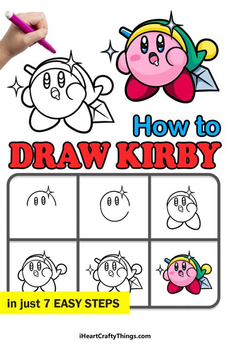 Kirby Drawing - How To Draw Kirby Step By Step