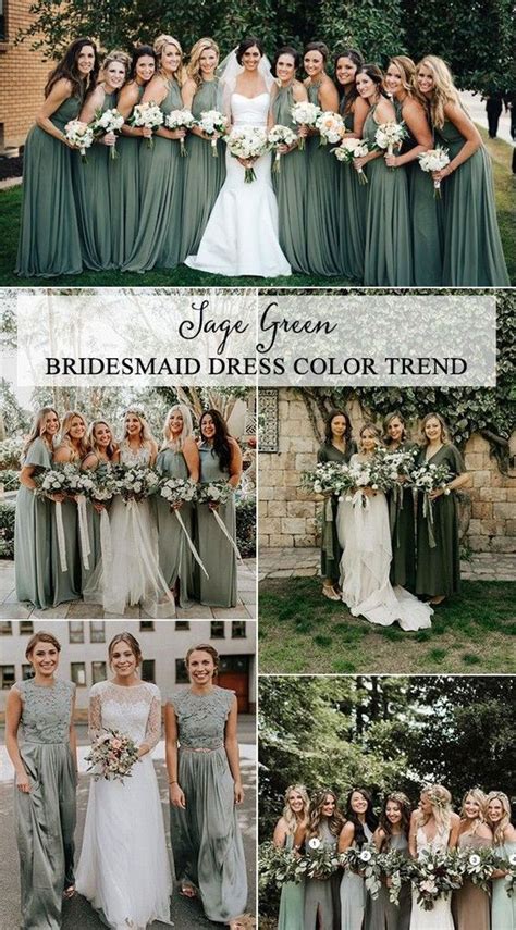 100 Elegant Spring Wedding Ideas Trending Sage Green Bridesmaid