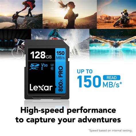 Lexar High Performance 800x PRO SDHC SDXC UHS I Card BLUE Series Lexar