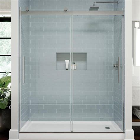 Delta C500 59 In W X 71 1 8 In H Frameless Sliding Shower Door In