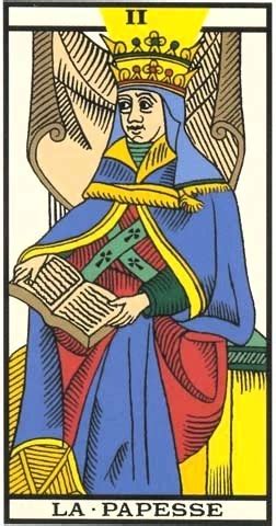 El Tarot De Marsella Arcanos Mayores La Papisa