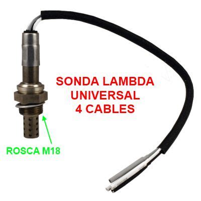 Sensor de Oxígeno Universal 4 Cables Catálogo Partes y Filtros