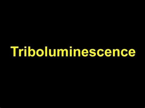 Triboluminescence of Quartz - YouTube